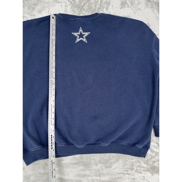 Dallas Cowboy Pullover Crewneck Sweatshirt Size XL Embroidered NFL Sweater Texas - Picture 8 of 9